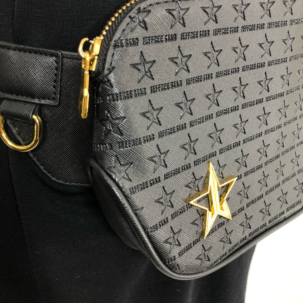 Jeffree Star Crossbody or Waist Black and Gold Bag - Picture 11 of 12